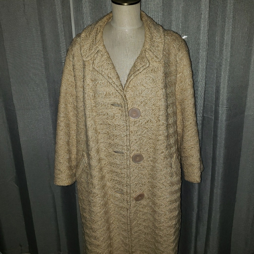 Vintage 50/60's long swing coat
